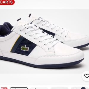 Lacoste Men's Sneakers - White/Navy size 9.5
